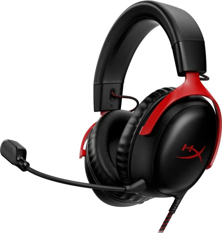 Наушники-гарнитура HyperX Cloud III / 727A9AA (черный/красный)