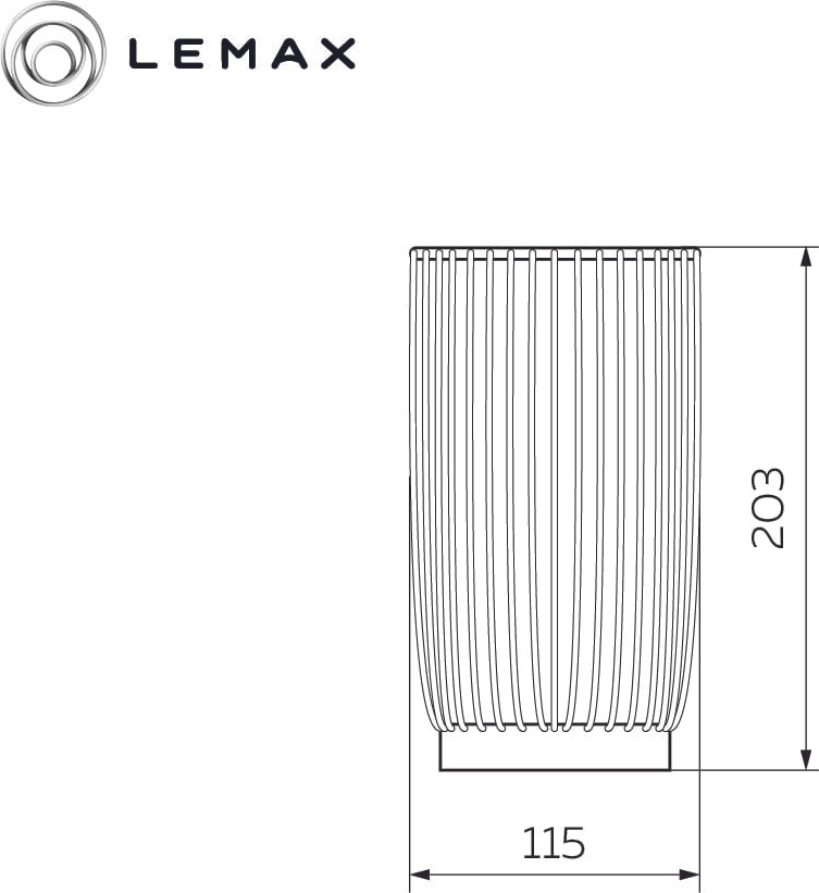 Подставка для кухонных приборов Lemax LB-12 BL (матовый черный) — фото 5
