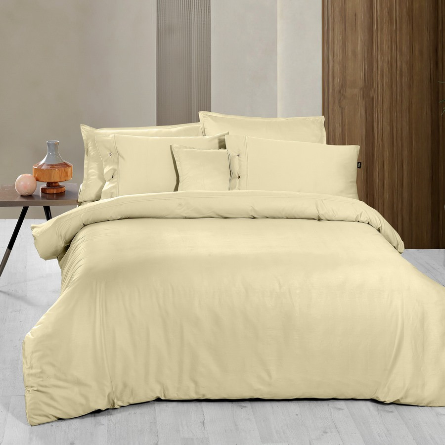 Комплект постельного белья Sarev 300 tc сатин евро / N380 Monochrome v5/Lemon Cream — фото 3