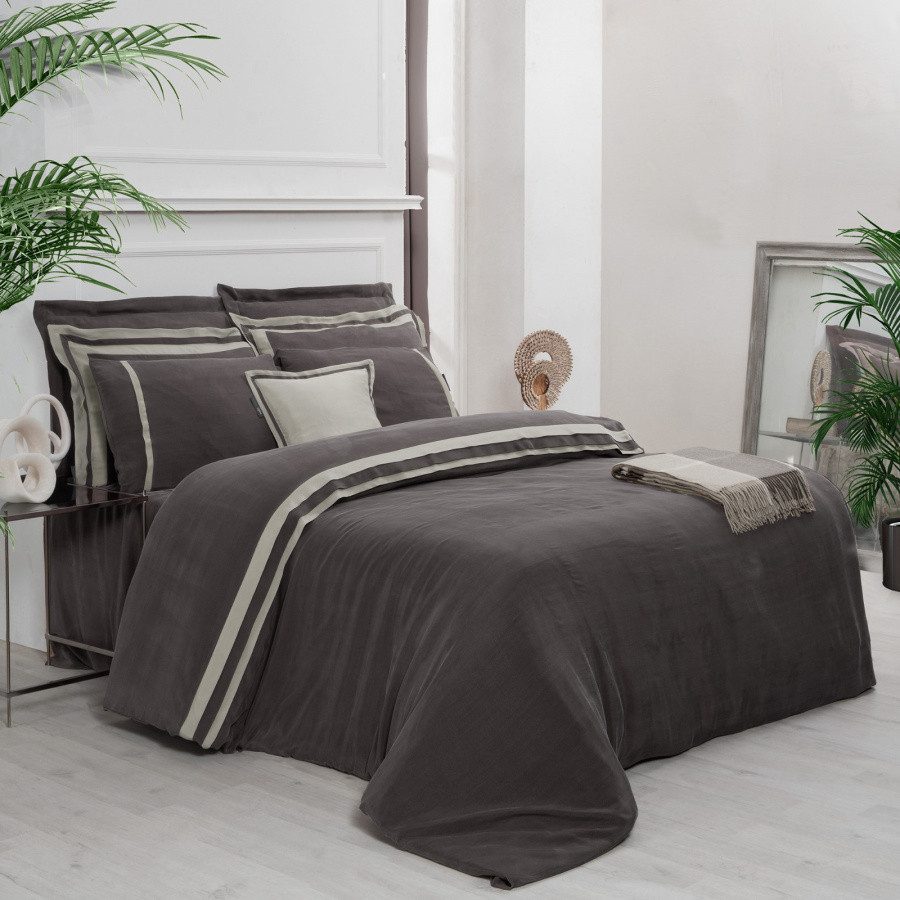 Комплект постельного белья Sarev Elite евро / N318 Kimera Cupro Vegan Silk v7/Kahve — фото 3