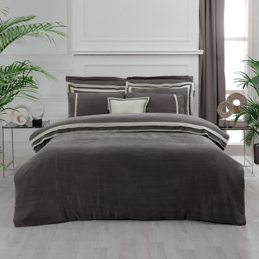 Комплект постельного белья Sarev Elite евро / N318 Kimera Cupro Vegan Silk v7/Kahve — фото 2