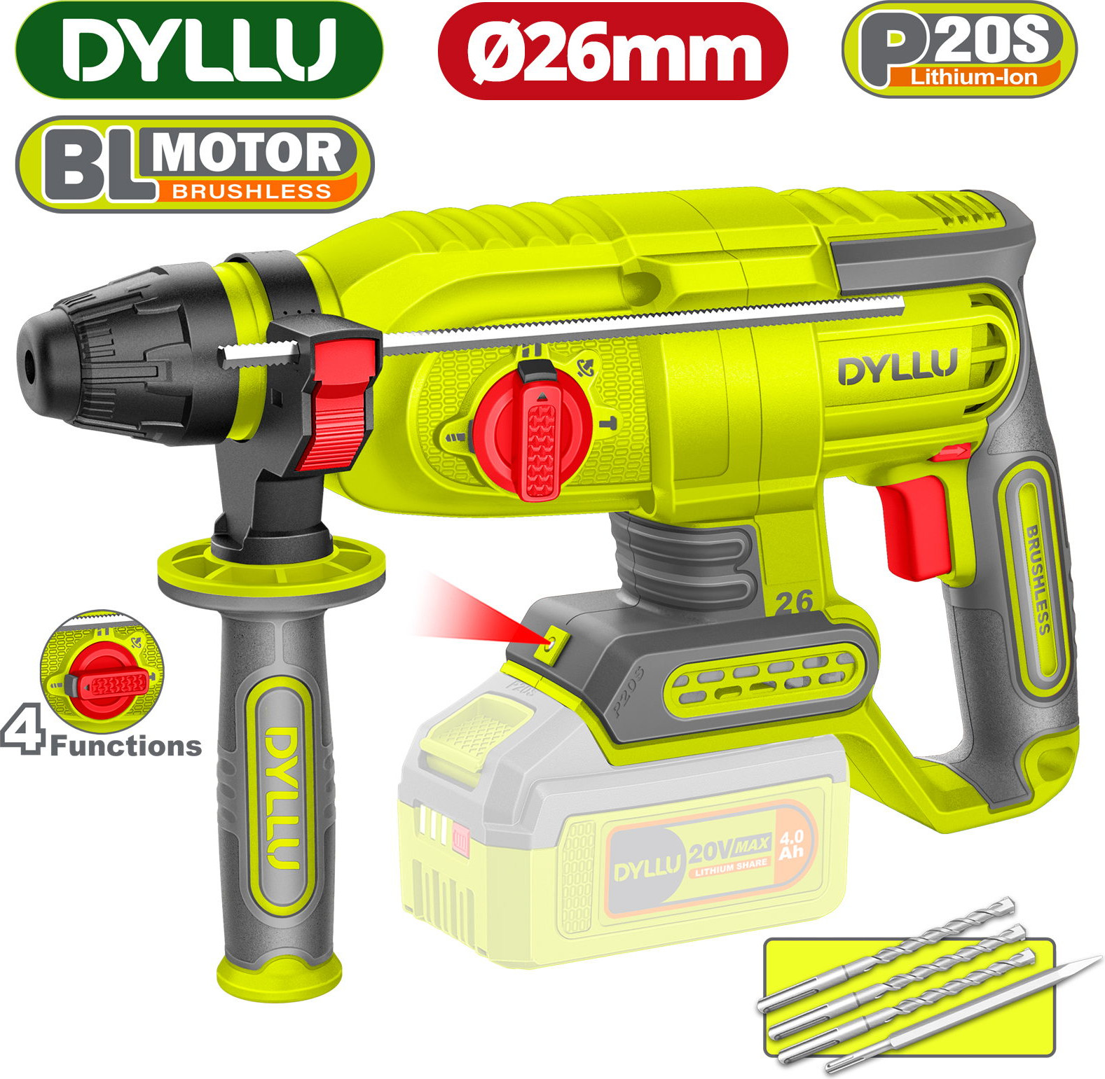 Перфоратор DYLLU DTLM1526 — фото 2