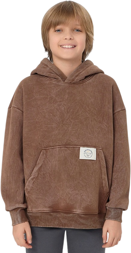 Худи детское Mark Formelle 123416-1 (р.134-68, Acid Wash коричневый)