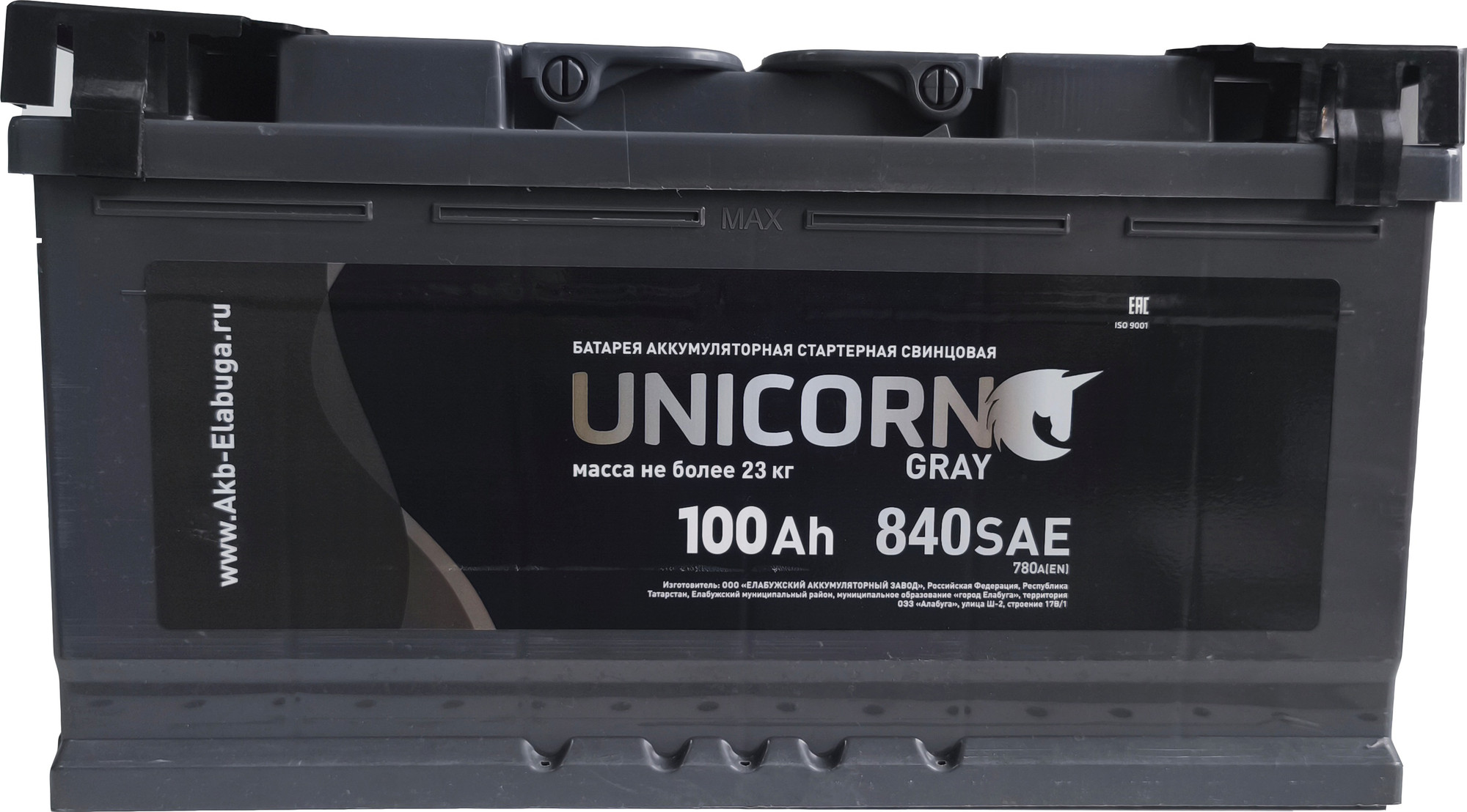 Автомобильный аккумулятор UnicorN Gray (0) 900A L5 6СТ-100 / 100 022 K11 UG (100 А/ч)