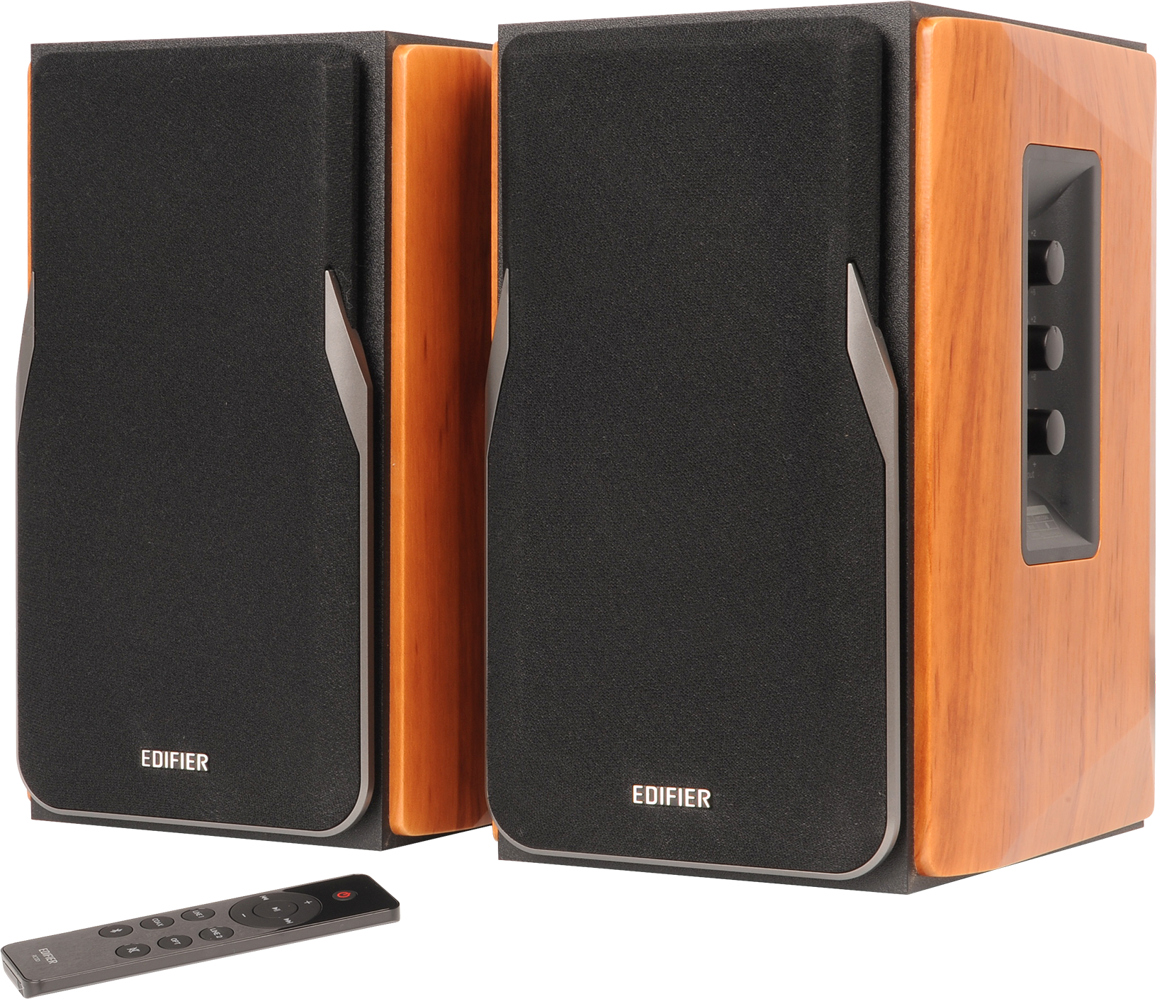 Мультимедиа акустика Edifier R1380DB (светлое дерево/черный) — фото 2