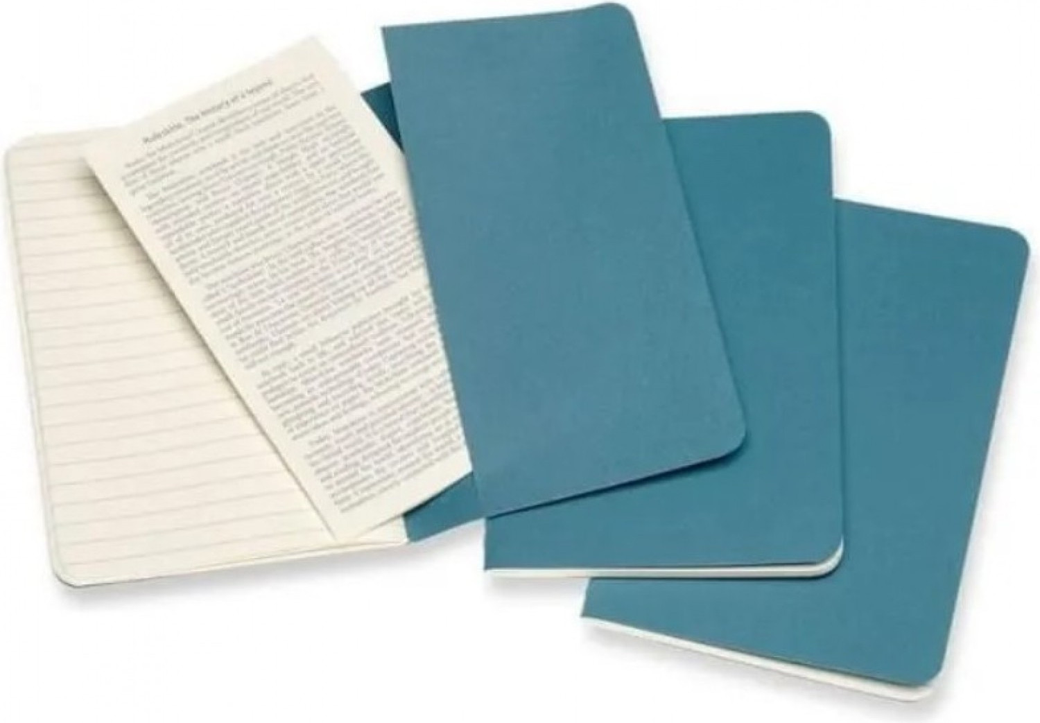 Набор блокнотов Moleskine Cahier Journal CH011B44 Pocket (3шт, голубой) — фото 2