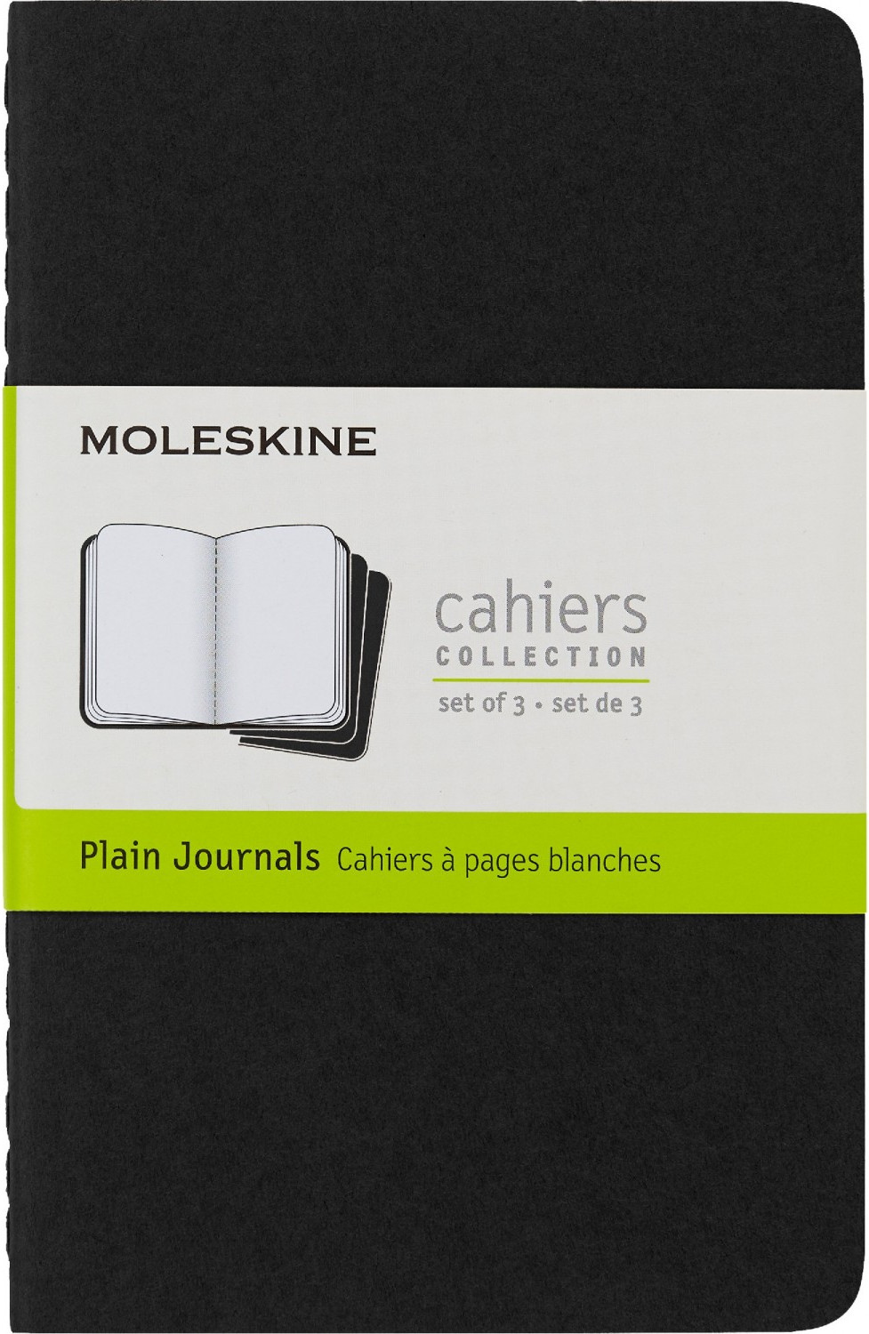 Набор блокнотов Moleskine Cahier Journal QP313 Pocket (3шт, черный)