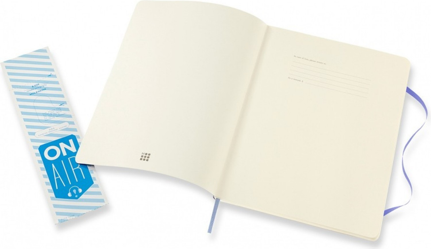 Блокнот Moleskine Classic Soft QP623B42 XLarge (голубая гортензия) — фото 3