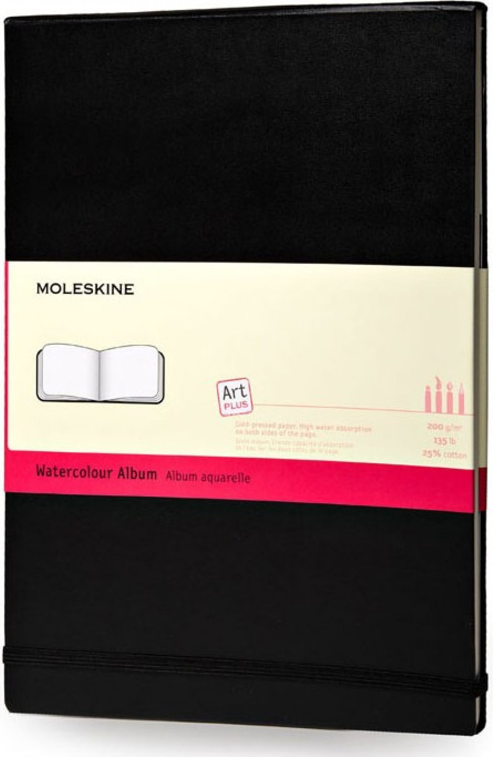 Блокнот Moleskine Art Watercolor ARTMM803 (черный)