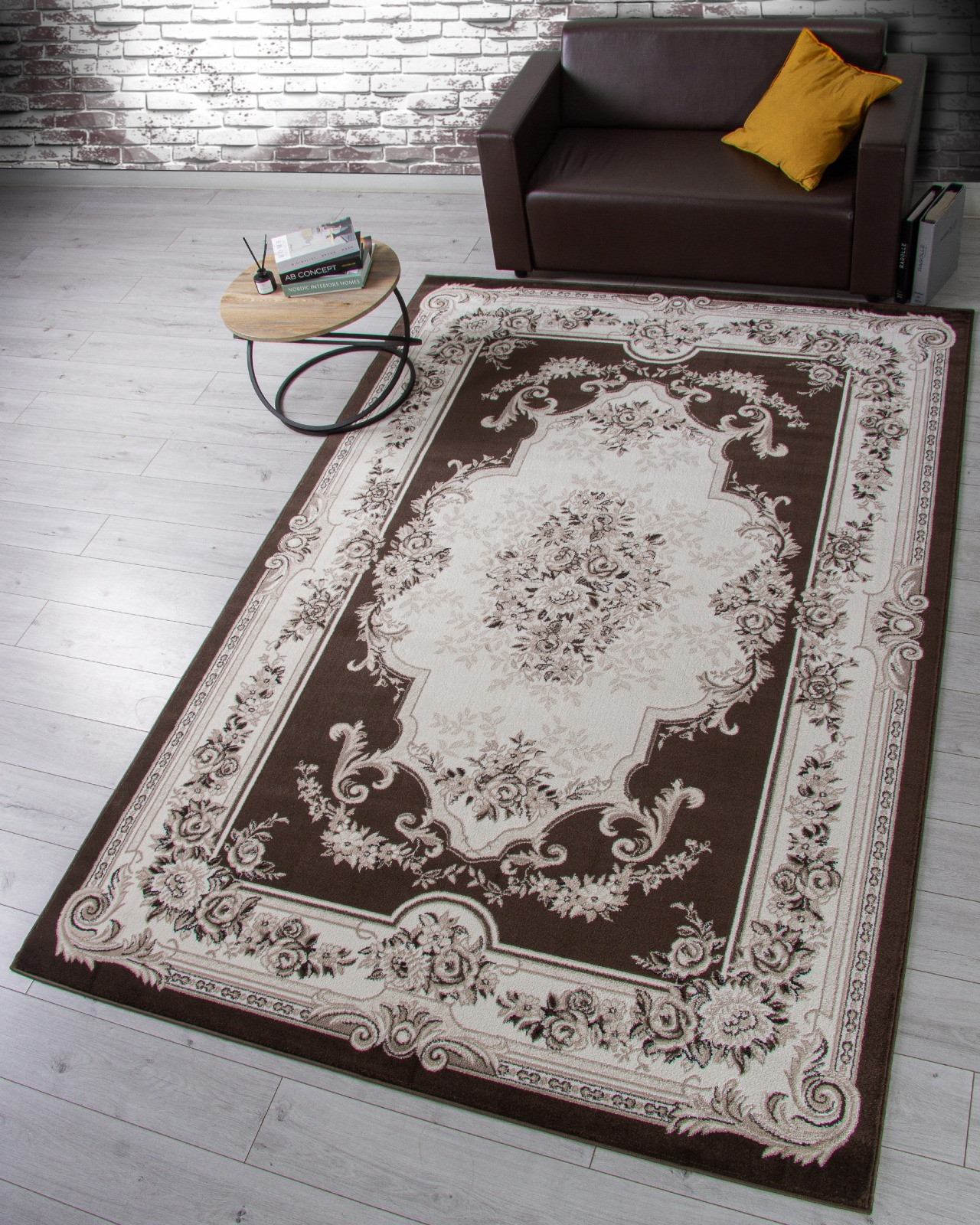 Ковер Merinos Valencia Deluxe 4015-STAN-BROWN (3x4) — фото 4