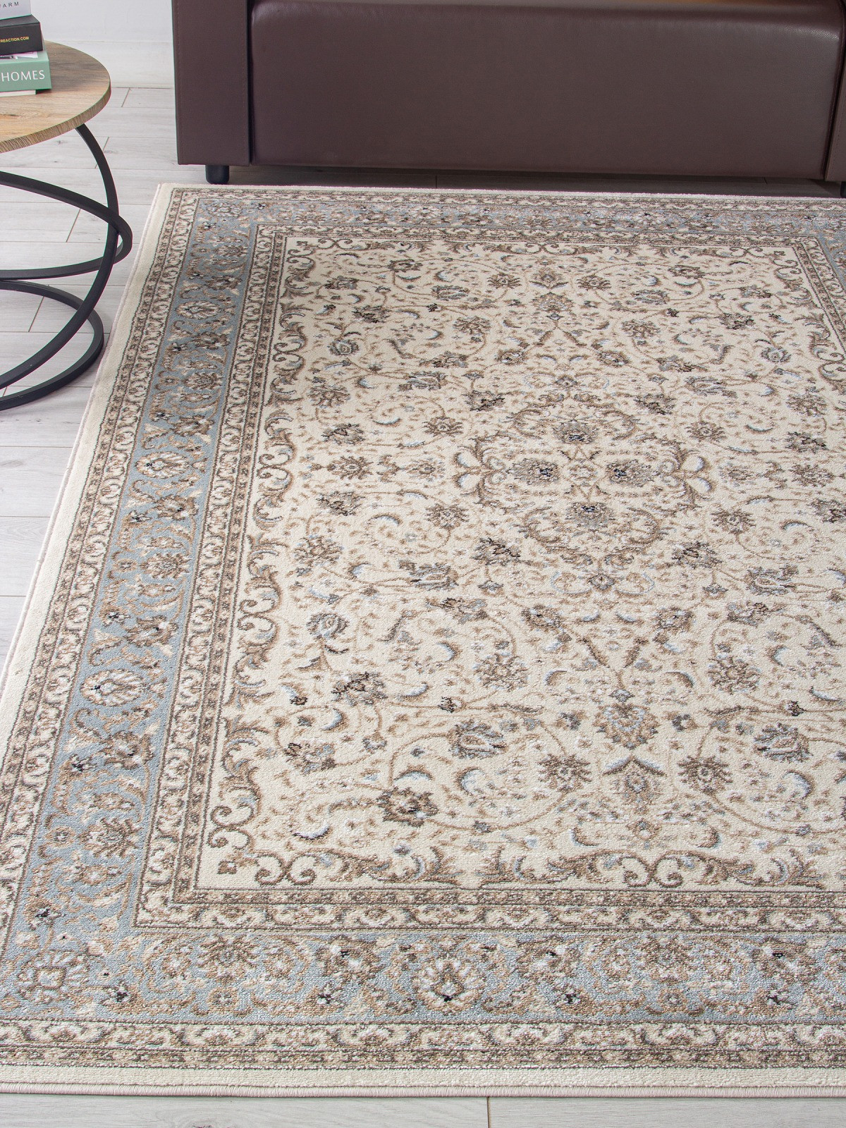 Ковер Merinos Valencia Deluxe F014-STAN-CREAM-L.BLUE (3x4) — фото 4
