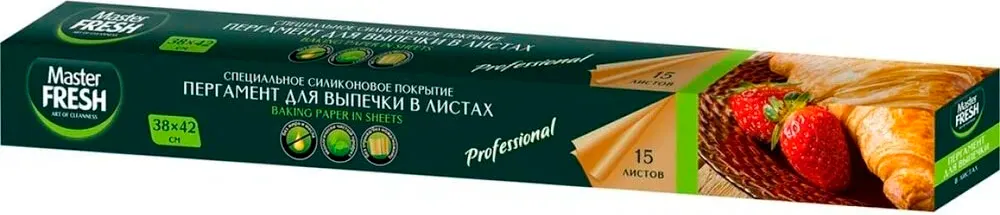 Бумага для выпечки Master Fresh Пергамент в листах прямоугольный (15 листов)