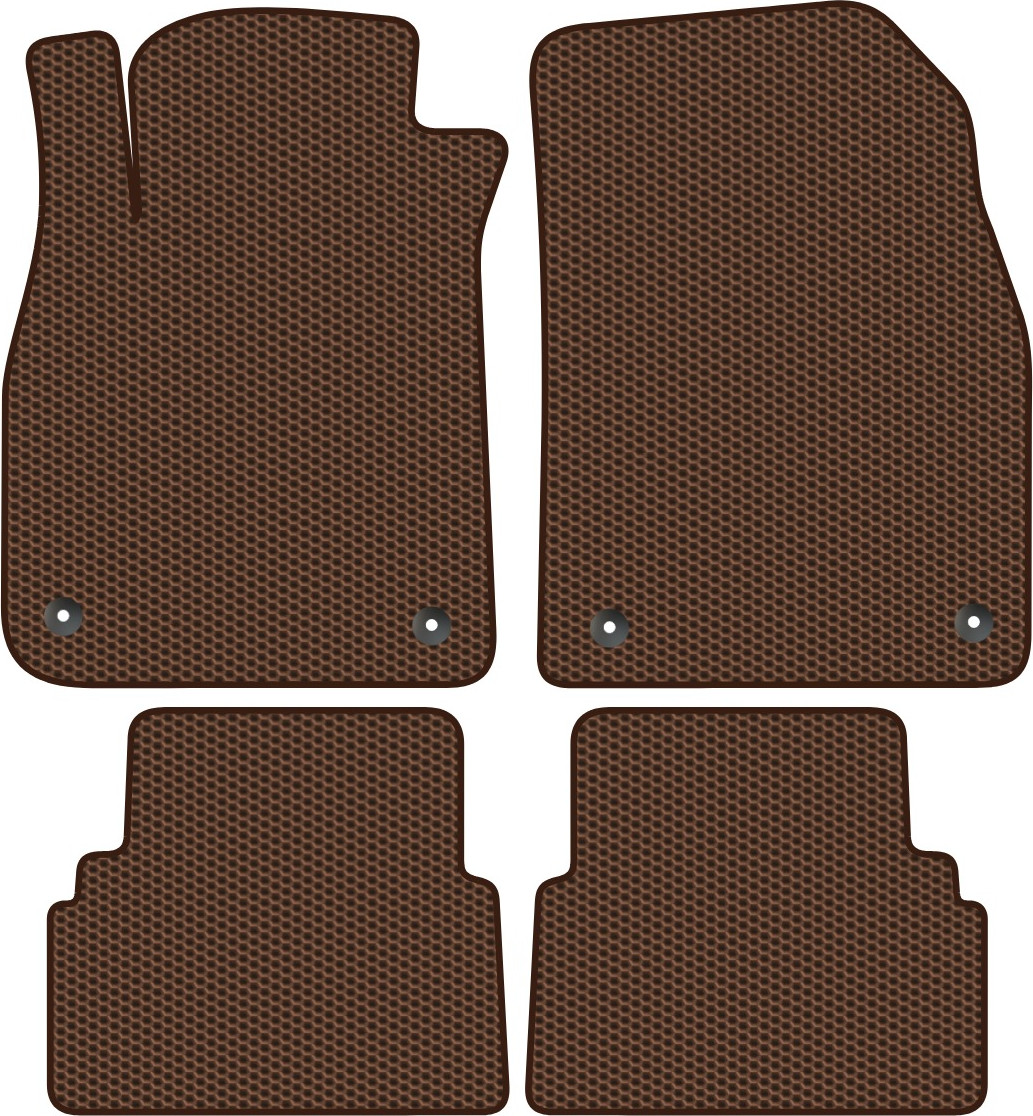 Комплект ковриков для авто Alicosta 2571_1-кор для Cadillac BLS седан 2006-2010 (EVA соты, коричневый)
