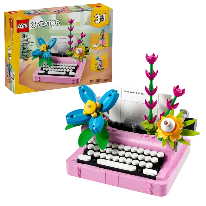 Конструктор Lego Creator 3in1 Пишущая машинка с цветами 31169 — фото 6