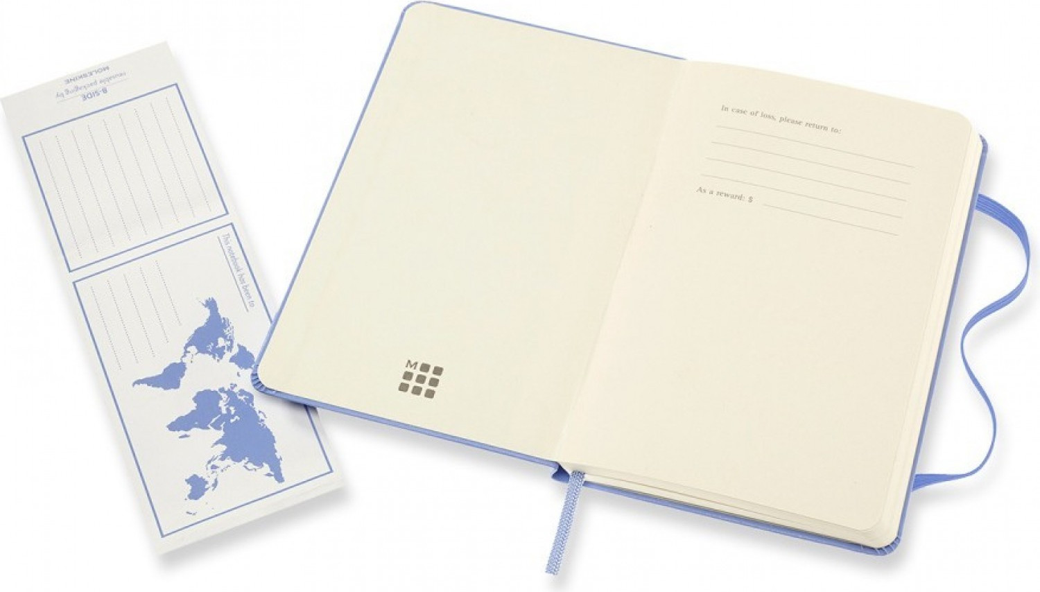 Блокнот Moleskine Classic QP012B42 Pocket (голубая гортензия) — фото 3