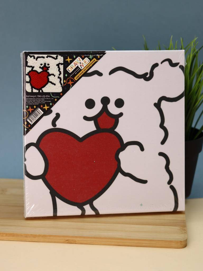 Набор для творчества ILikeGift Картина из помпонов Draw Me! Heart of a Dog / 156-LQ-014 — фото 3