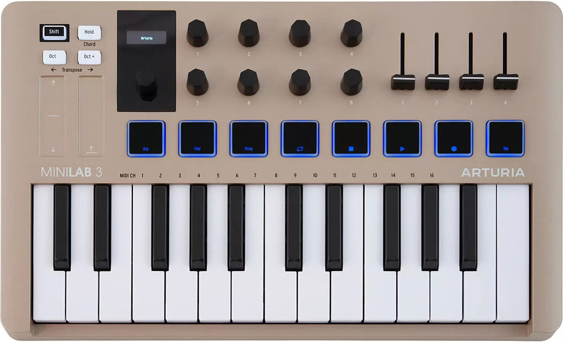 MIDI-клавиатура Arturia MiniLab 3 (шампань)