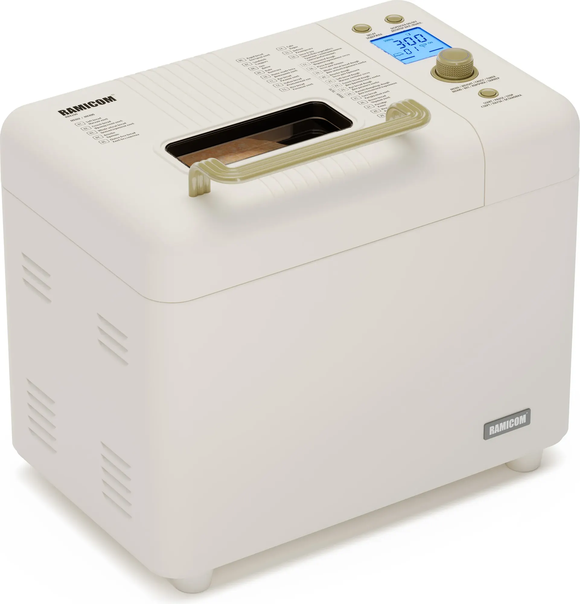 Хлебопечка Ramicom Premium Style RB8200RA9100 / RB8200 (с дополнительной формой)