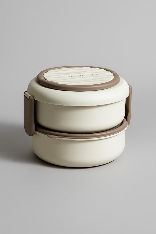 Набор ланч-боксов ILikeGift Round box / 6428-01 (белый) — фото 2