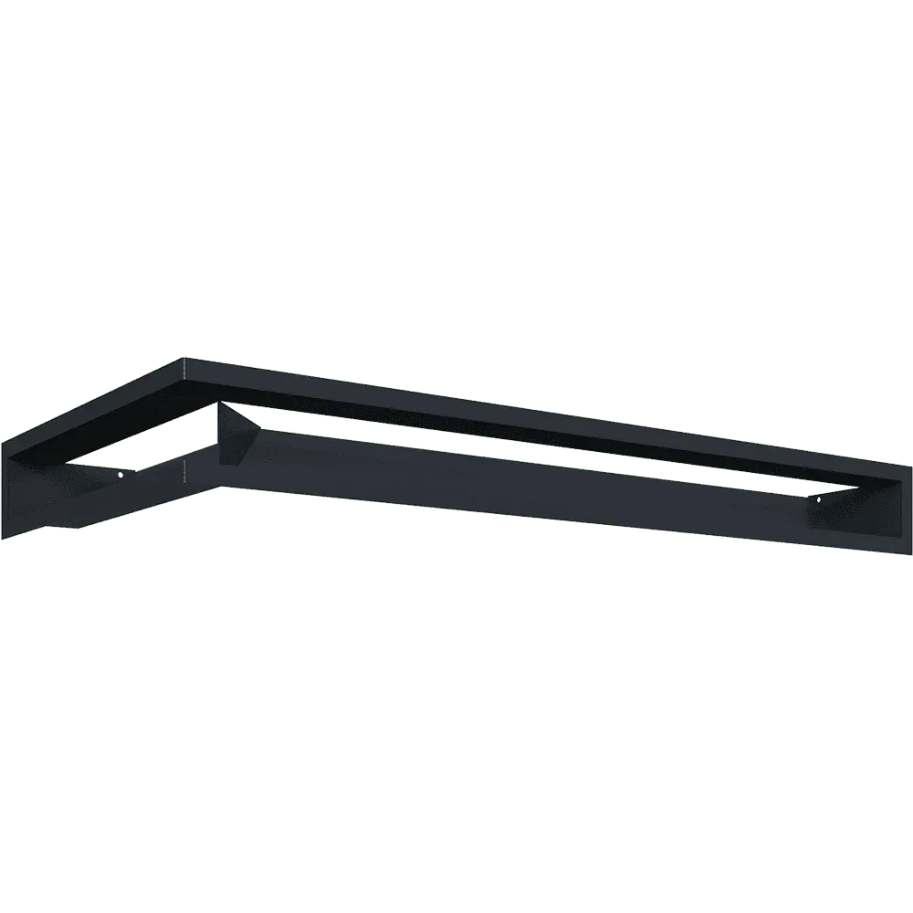 Решетка вентиляционная для камина Kratki Luft NP G 800x400x90 (графит)