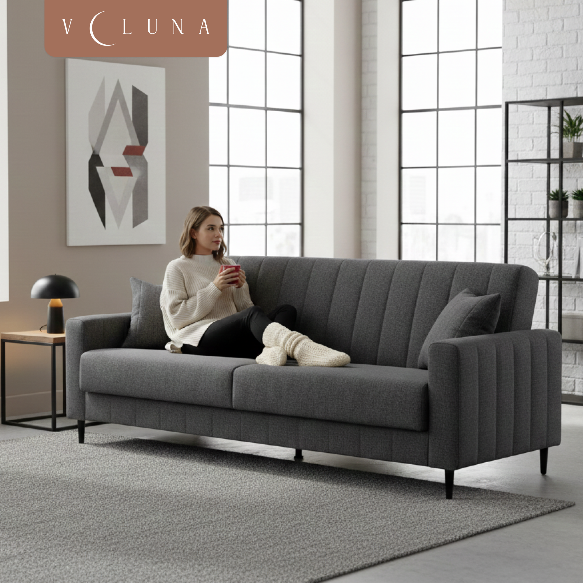 Диван VELUNA Эмма (Erika Dark Grey/88) — фото 5