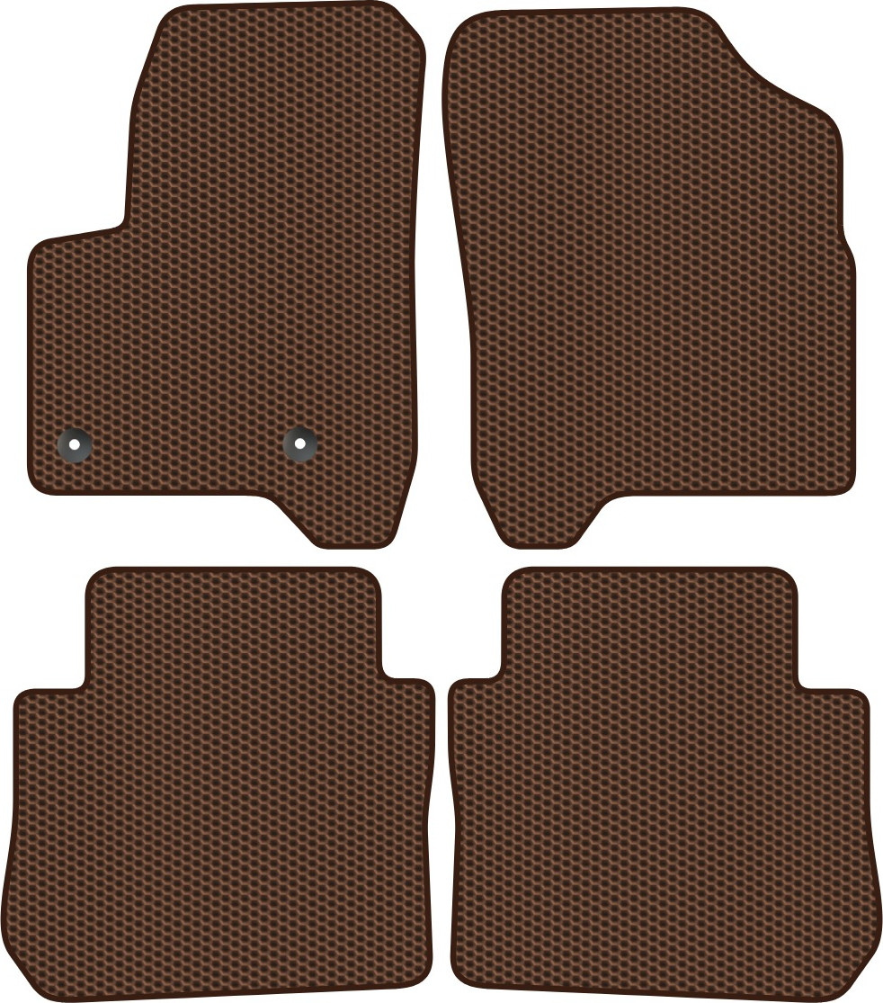 Комплект ковриков для авто Alicosta 0281_1-кор для Citroen C3 Picasso минивэн 2009-2016 (EVA соты, коричневый)