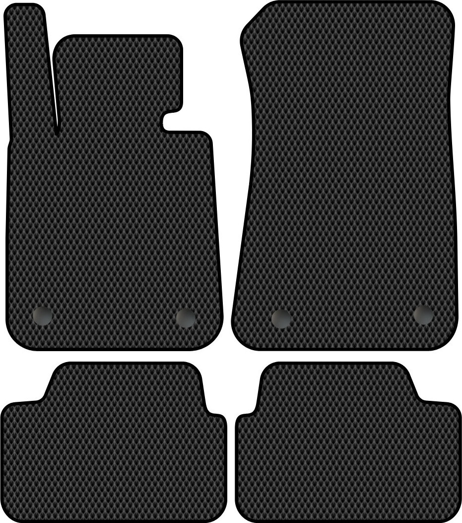 Комплект ковриков для авто Alicosta 0134_2 для BMW 1-Series I хэтчбек 5 дв/E87 2004-2011 (EVA ромб, черный)