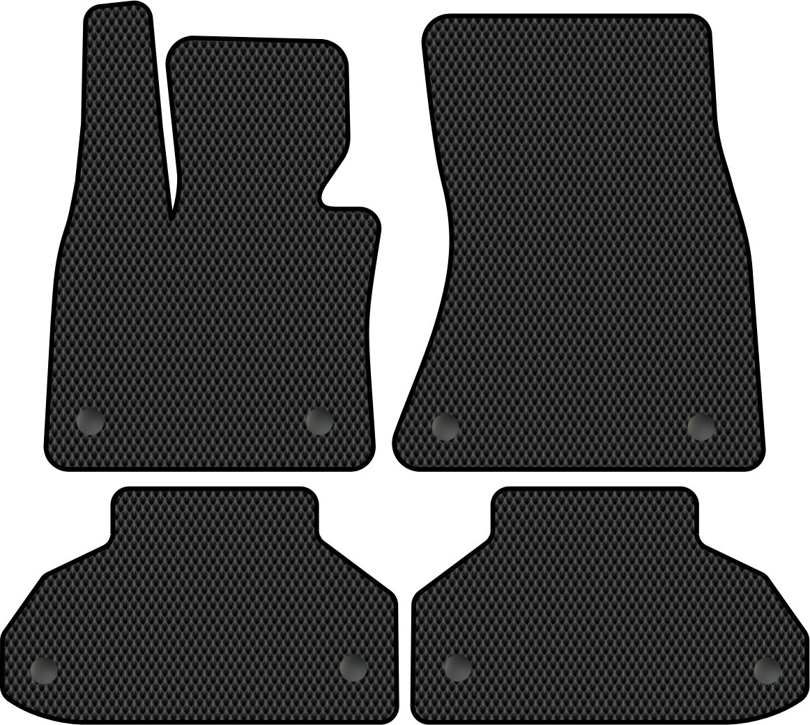 Комплект ковриков для авто Alicosta 0227_2 для BMW X6 II SUV/F16 2014-2020 (EVA ромб, черный)
