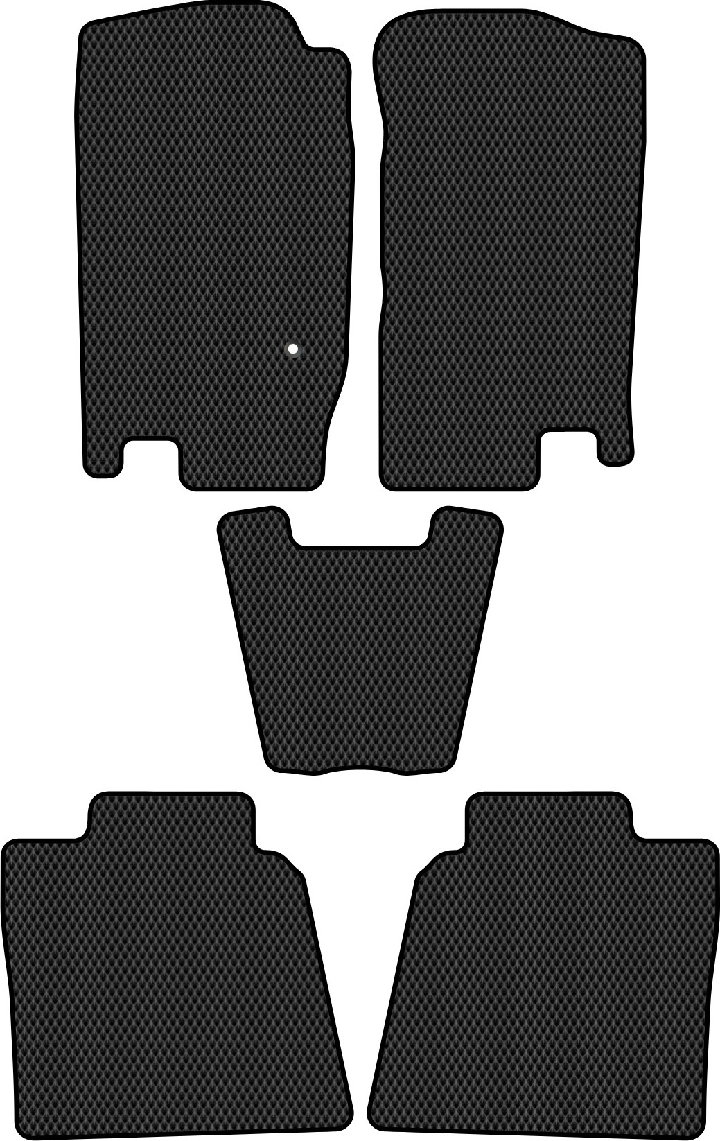 Комплект ковриков для авто Alicosta 1727_2 для Ford Explorer III SUV/U152 2001-2005 (EVA ромб, черный)