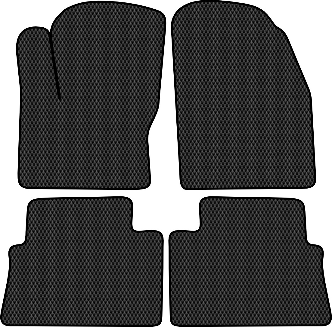 Комплект ковриков для авто Alicosta 0372_2 для Ford S-Max минивэн 2006-2015 (EVA ромб, черный) — фото 1