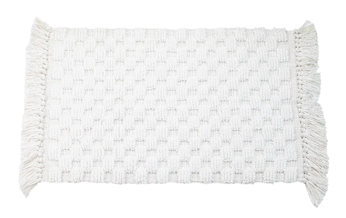 Коврик для ванной SWENSA Greece 40x60см / SWM-6020-WHT-B (белый)