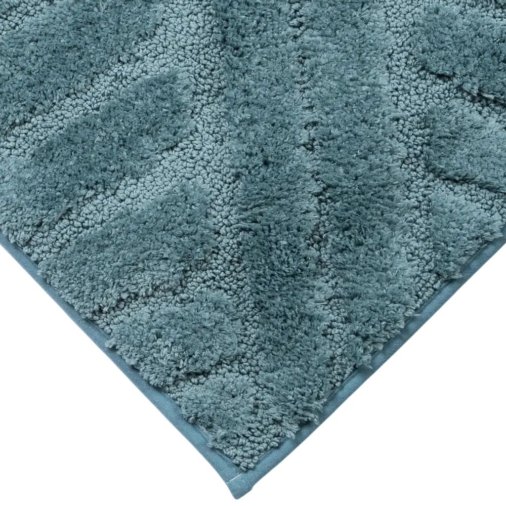 Коврик для туалета SWENSA Noor Celadon 2 50x50см / SWM-4002-TQ-T (бирюзовый) — фото 3