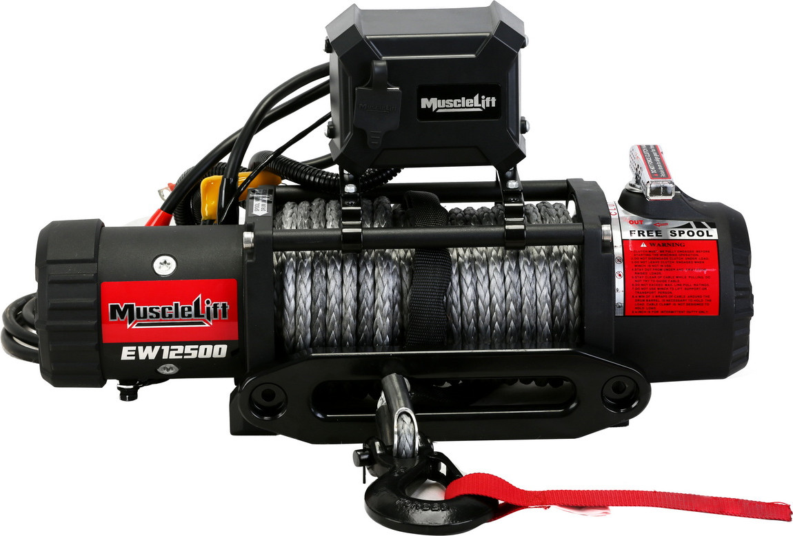 Лебедка электрическая T-MAX MuscleLift EW12500 (синтетический трос)