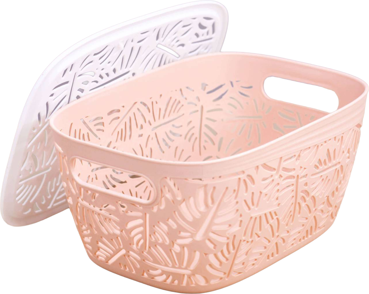 Корзина ILikeGift Leaves / 6242-02 (medium pink)