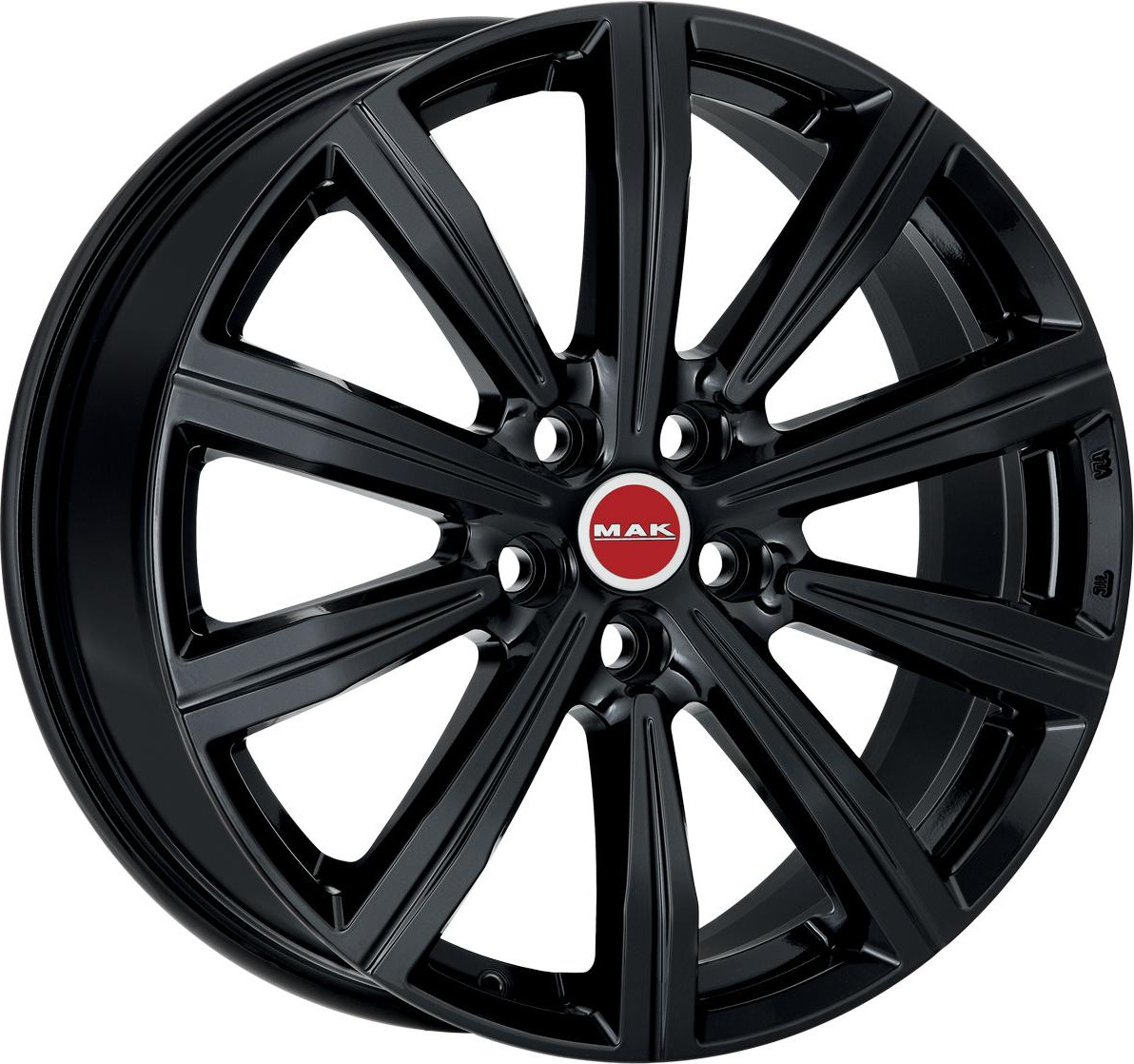 Литой диск MAK Birmingham 20x8.5" 5x120мм DIA 64.1мм ET 35мм Gloss Black