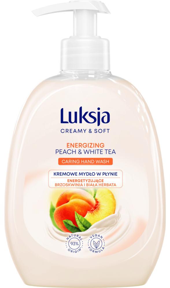 Мыло жидкое Luksja Персик и белый чай с дозатором (500мл)