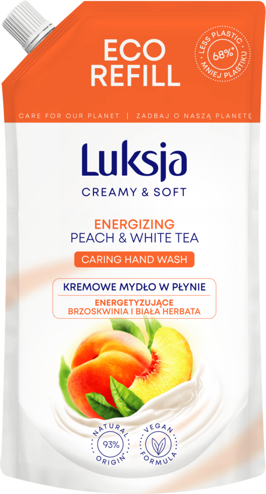 Мыло жидкое Luksja Персик и белый чай (400мл)