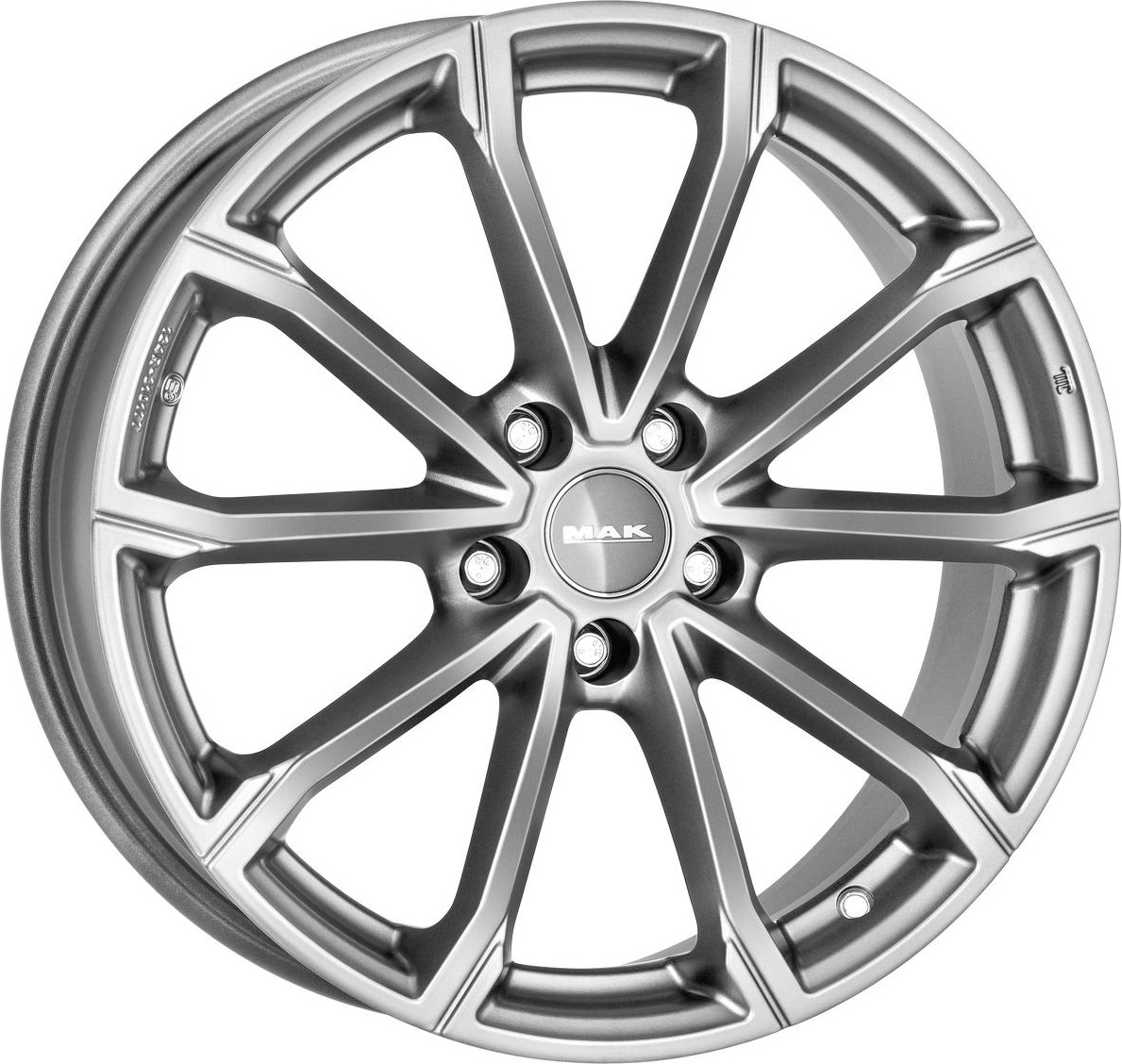 Литой диск MAK DaVinci 17x7" 5x114.3мм DIA 66.1мм ET 40мм Light Titan