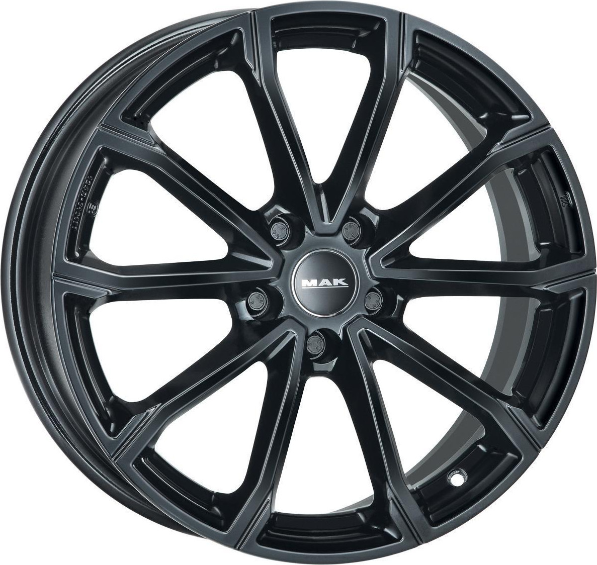 Литой диск MAK DaVinci 18x7" 5x114.3мм DIA 60.1мм ET 40мм Gloss Black