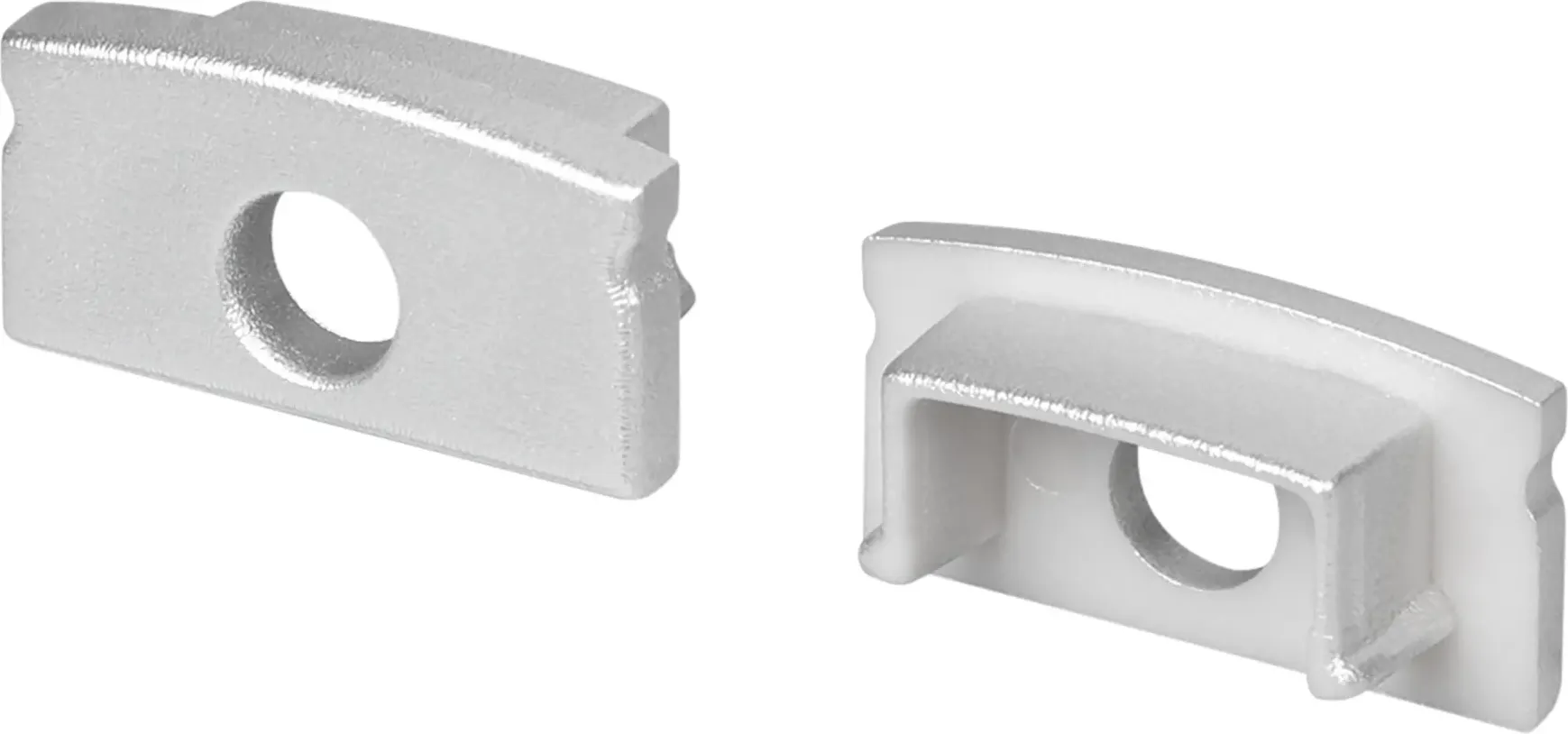 Заглушка для профиля Arlight LINE-1708 Silver с отверстием / 054381