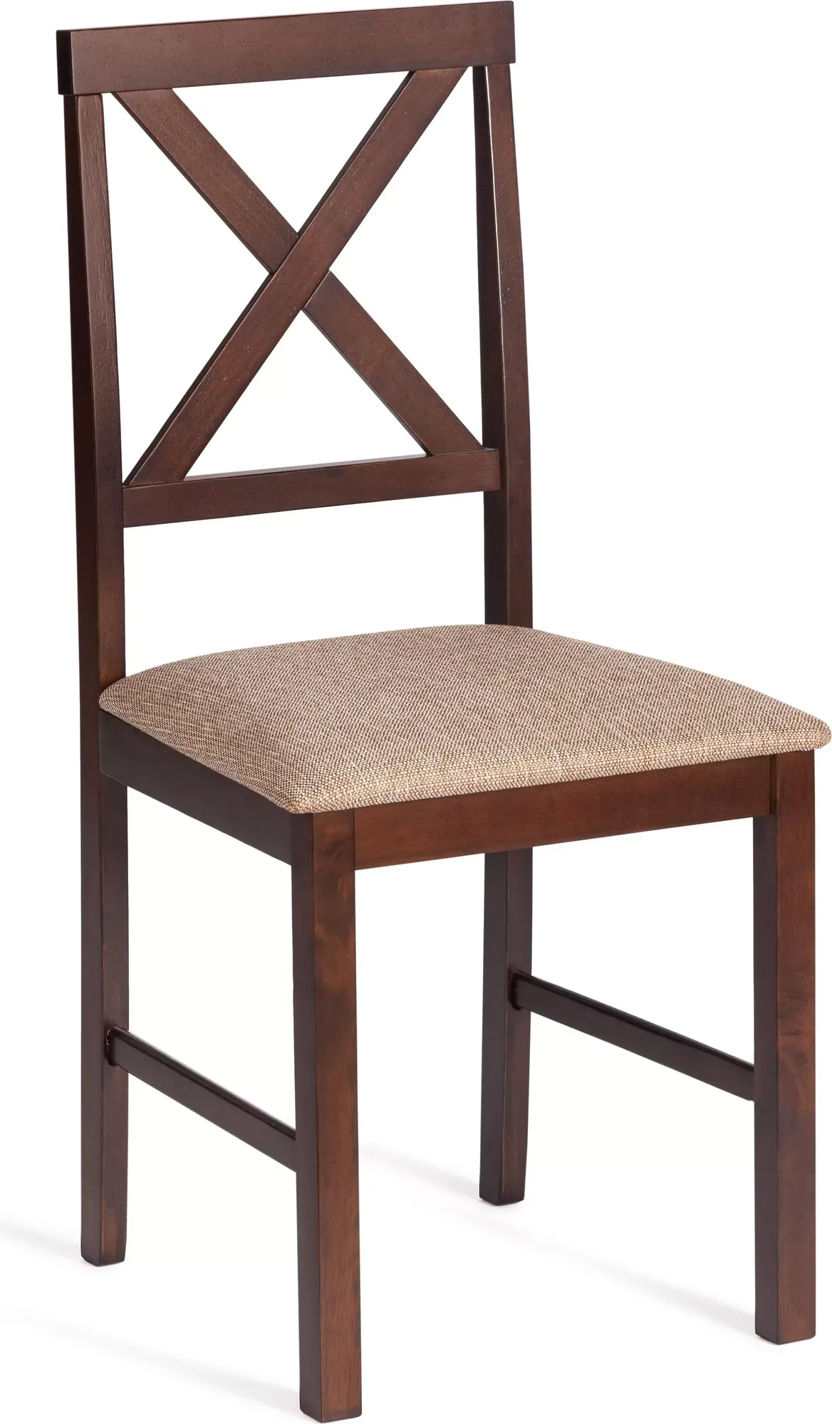 Набор стульев Tetchair Хадсон (дерево гевея/мдф, темный орех, 2 шт) — фото 3