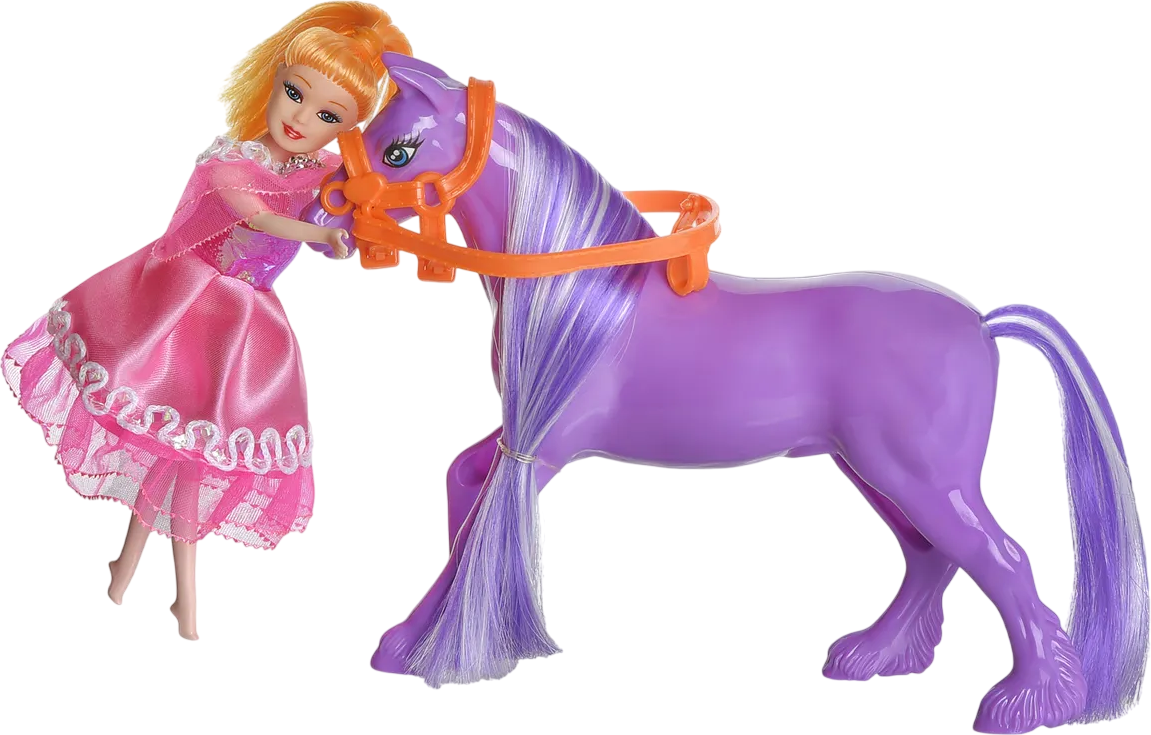 Кукла с аксессуарами Abtoys PT-01458 (фиолетовый)