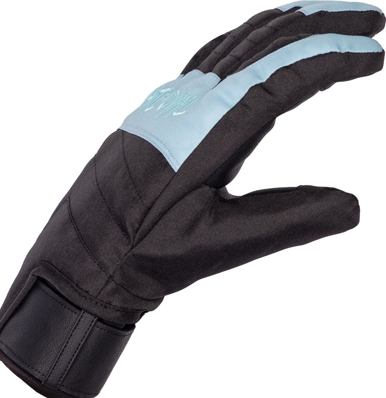 Перчатки лыжные White Owl Pro gloves WMNS / W113435 (M, черный/голубой) — фото 3