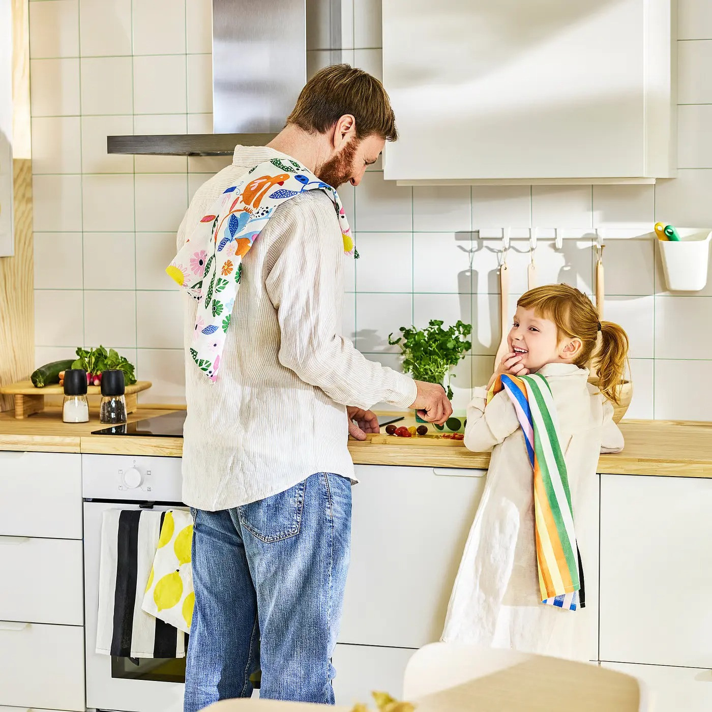 Набор полотенец Ikea Ринниг 106.099.07 (разноцветный узор) — фото 5