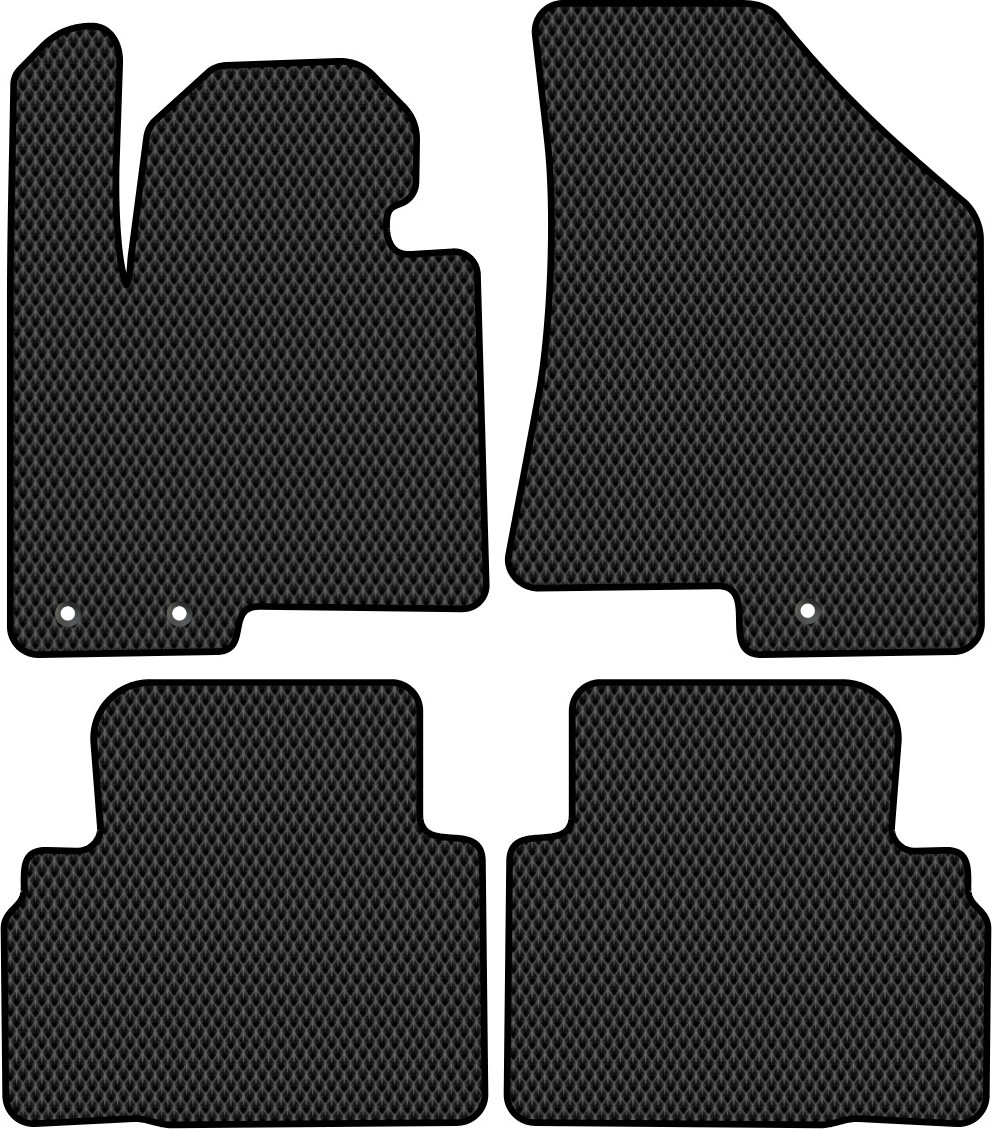 Комплект ковриков для авто Alicosta 0605_2 для Kia Sportage III SUV/SL 2010-2016 (EVA ромб, черный)