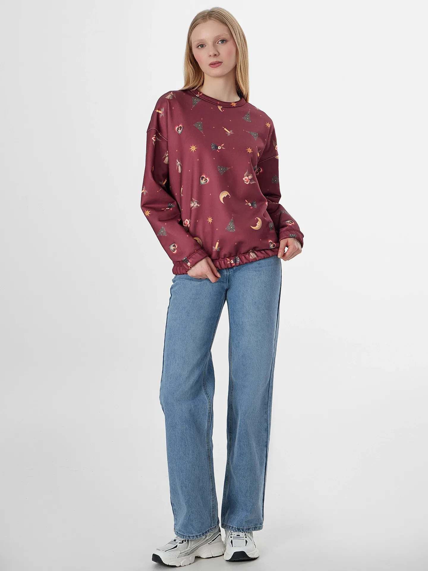 Свитшот Mark Formelle 122587 (р.164/170-92-98, игрушки на бордо) — фото 4