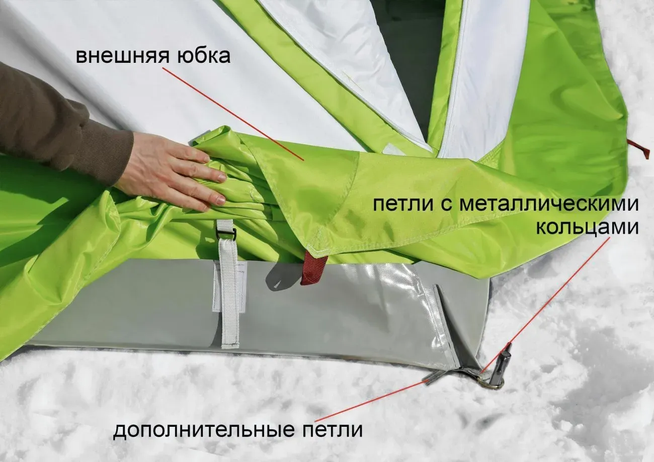 Пол для палатки ЛОТОС Куб 4 гидроизоляционное / 4020 — фото 5