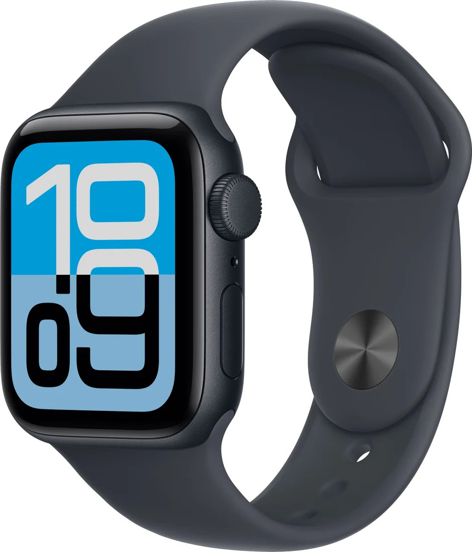 Умные часы Apple Watch SE 3 GPS 44mm / MEHQ4 (полуночный/полуночный, спортивный ремешок M/L)