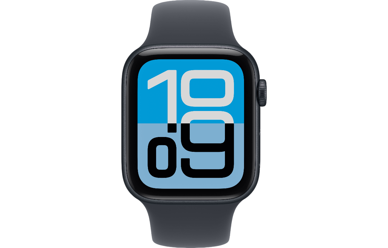 Умные часы Apple Watch SE 3 GPS 44mm / MEHQ4 (полуночный/полуночный, спортивный ремешок M/L) — фото 2