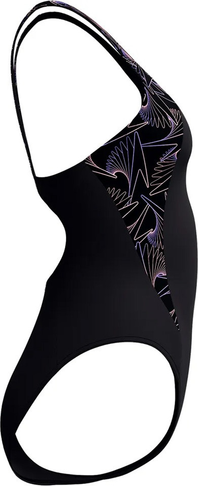 Купальник для плавания Speedo Hyperboom Splice Muscleback 8-1347018692 (р.36, черный/сиреневый) — фото 2